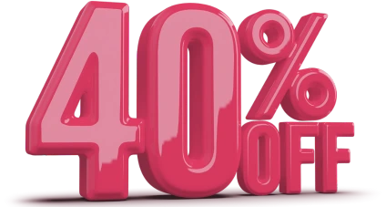 40% off code