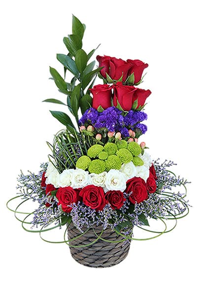 Love and Caring Flower Basket