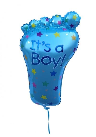 baby boy foot balloon