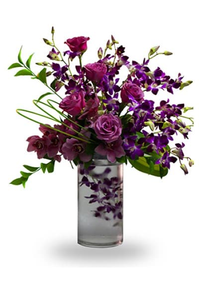 Lavish Purple Orchid - Flower Arrangement