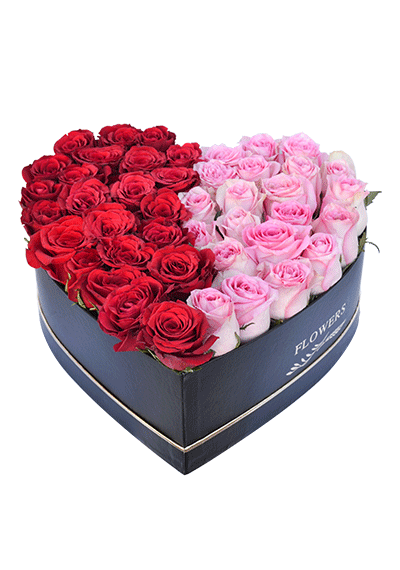 Two Color Of Love - Flower Box
