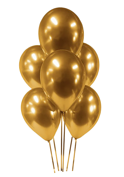 Gold Chrome Latex Balloon
