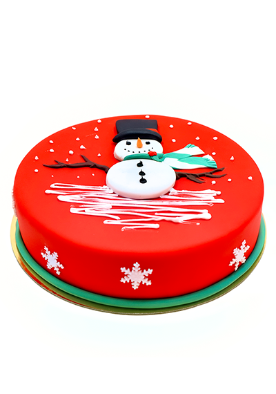 Snowman Cake for Christmas Festive