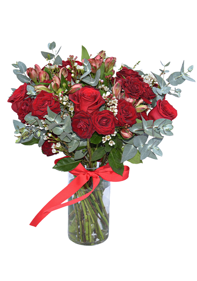 Elegance Red Roses Bouquet