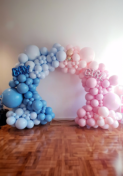 Gender Reveal Balloons Decoration