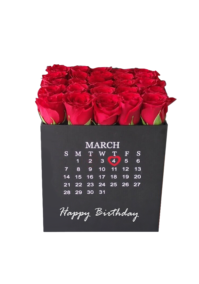 Roses Box Calendar