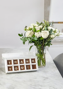 Send Thank you bundle flowers and chocolate