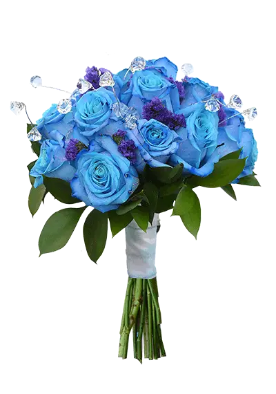 Blue Roses Hand-Tied Bouquet